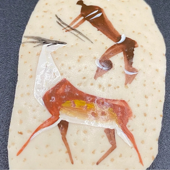 Handpainted Ostrich Egg Tribal  Necklace - South Africa - Picture 6 of 12